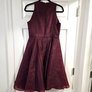 Nicole Miller Burgundy Semi-Formal Dress